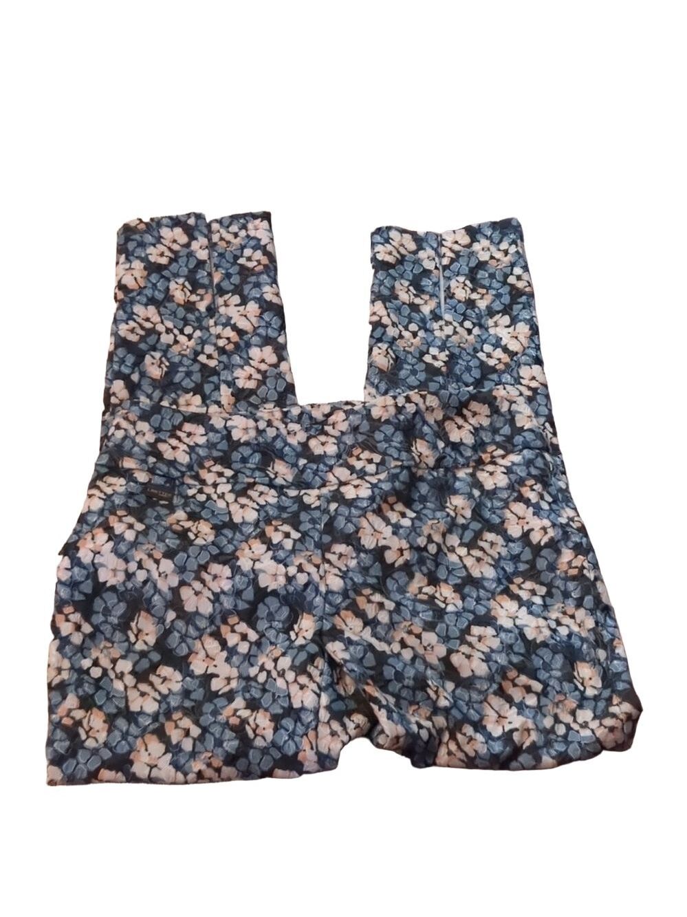Lisette Montreal azalea jacquard crop pull on pants size large